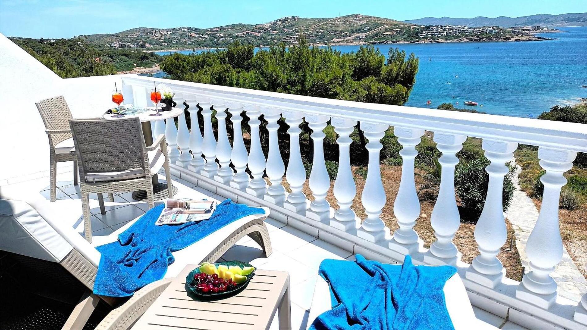 Вилла Dea Del Mare Complex In Front Of The Sea. Сунион Экстерьер фото