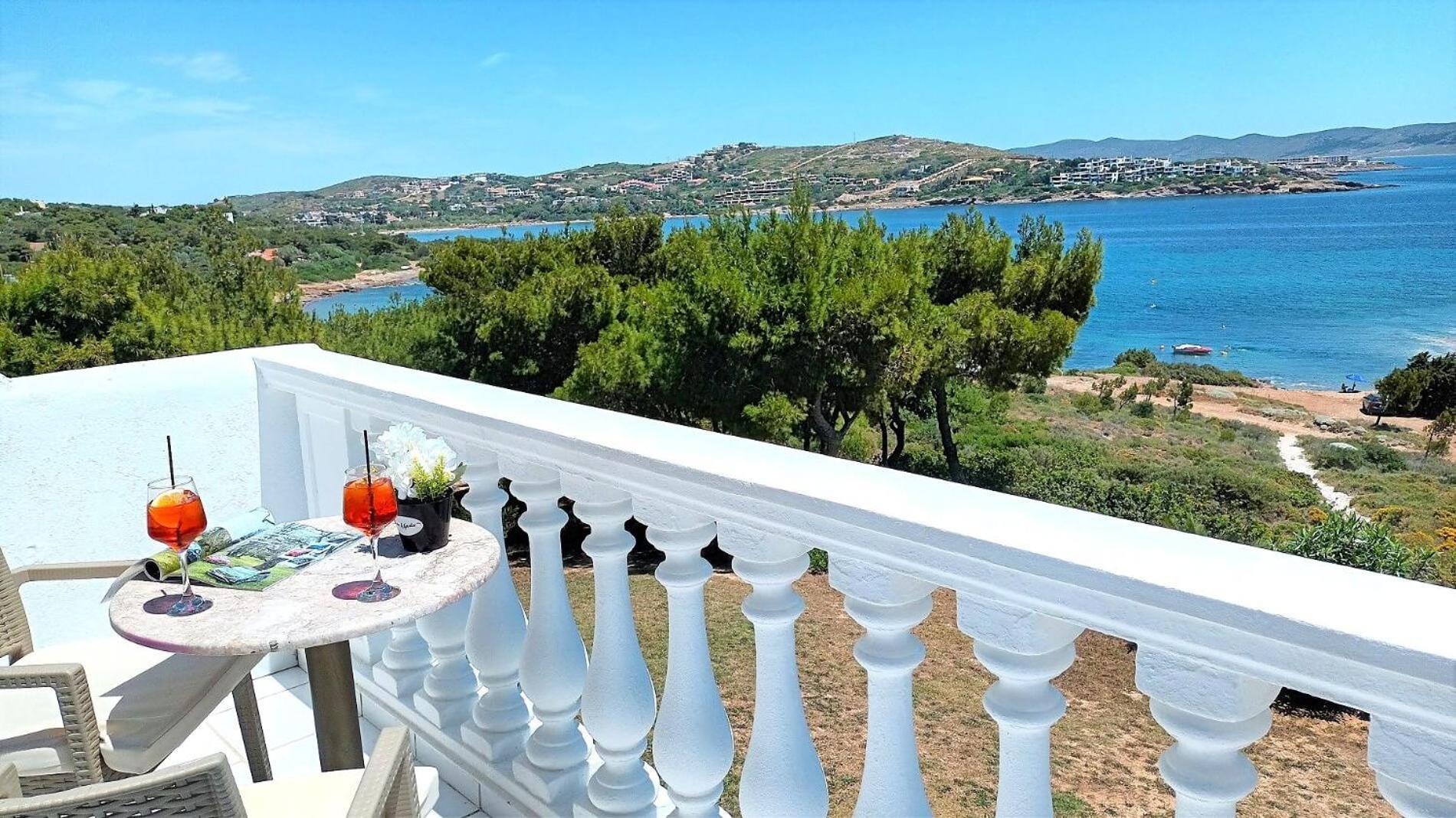 Вилла Dea Del Mare Complex In Front Of The Sea. Сунион Экстерьер фото